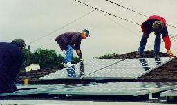 Placing panels in the rain